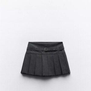 Zara Pleated Skort with Belt